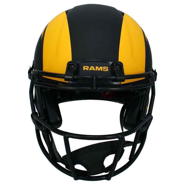 Kyren Williams Autographed (Yellow) Rams Eclipse Authentic Speed Helmet Beckett