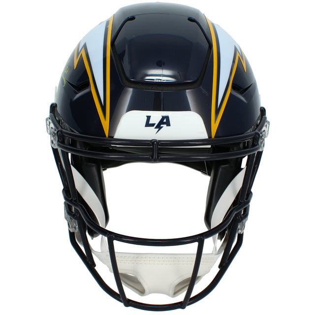 LaDainian Tomlinson Autographed/Inscribed "HOF 17" Chargers Navy 2025 Alternate Speedflex Authentic Helmet GTSM