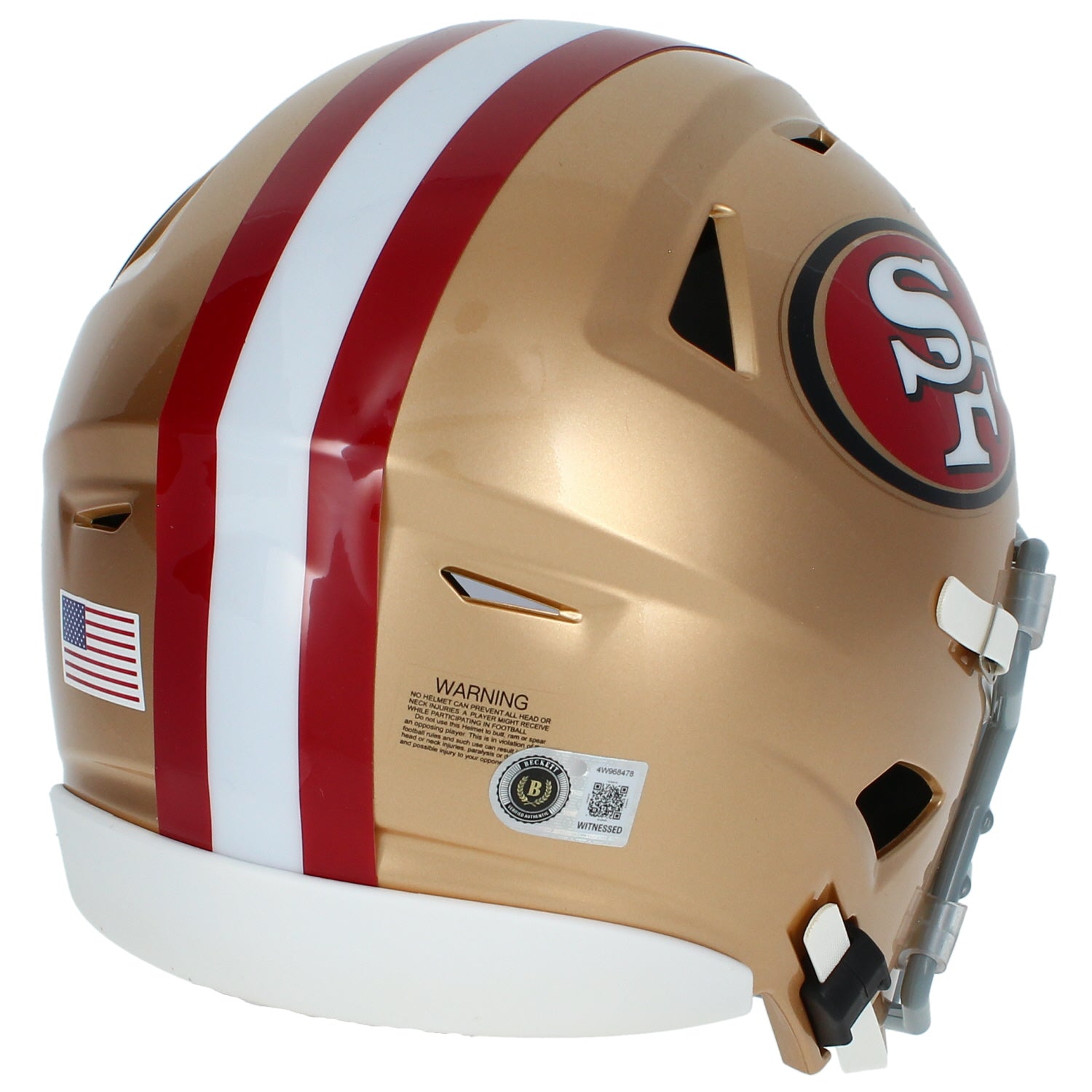 Nick Bosa Autographed San Francisco 49ers SpeedFlex Midi Helmet Beckett