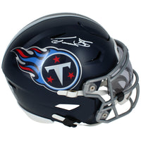 Taylor Lewan Autographed Tennessee Titans SpeedFlex Midi Helmet Beckett