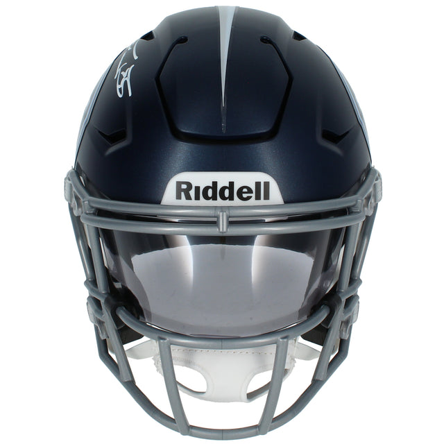 Taylor Lewan Autographed Tennessee Titans SpeedFlex Midi Helmet Beckett