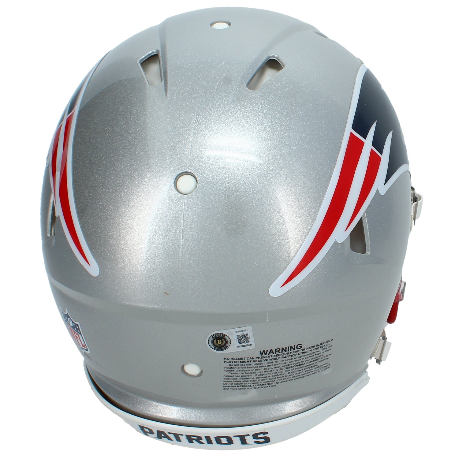 A.J. Brown Autographed New England Patriots Speed Authentic Helmet Beckett