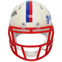 A.J. Brown Autographed New England Patriots RETRO Speed Mini Helmet Beckett