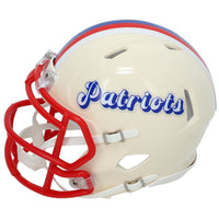 A.J. Brown Autographed New England Patriots RETRO Speed Mini Helmet Beckett