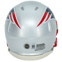 A.J. Brown Autographed New England Patriots Speed Mini Helmet Beckett Witnessed