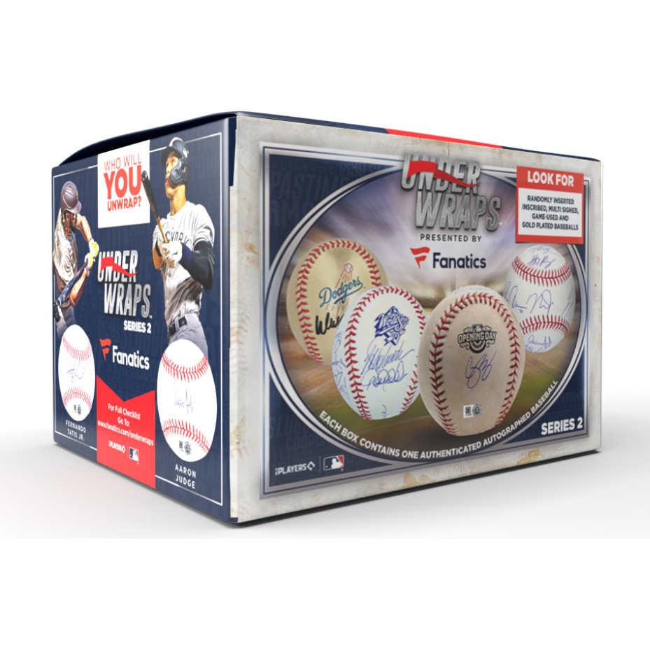 FANATICS UNDER WRAPS MLB Mystery 18 Box Case TROUT, JUDGE, OHTANI, JETER, KOUFAX