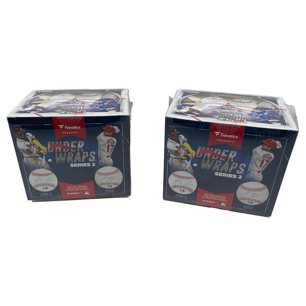 2 BOX SET FANATICS UNDER WRAPS MLB Mystery Baseball TROUT, JUDGE, OHTANI, HARPER