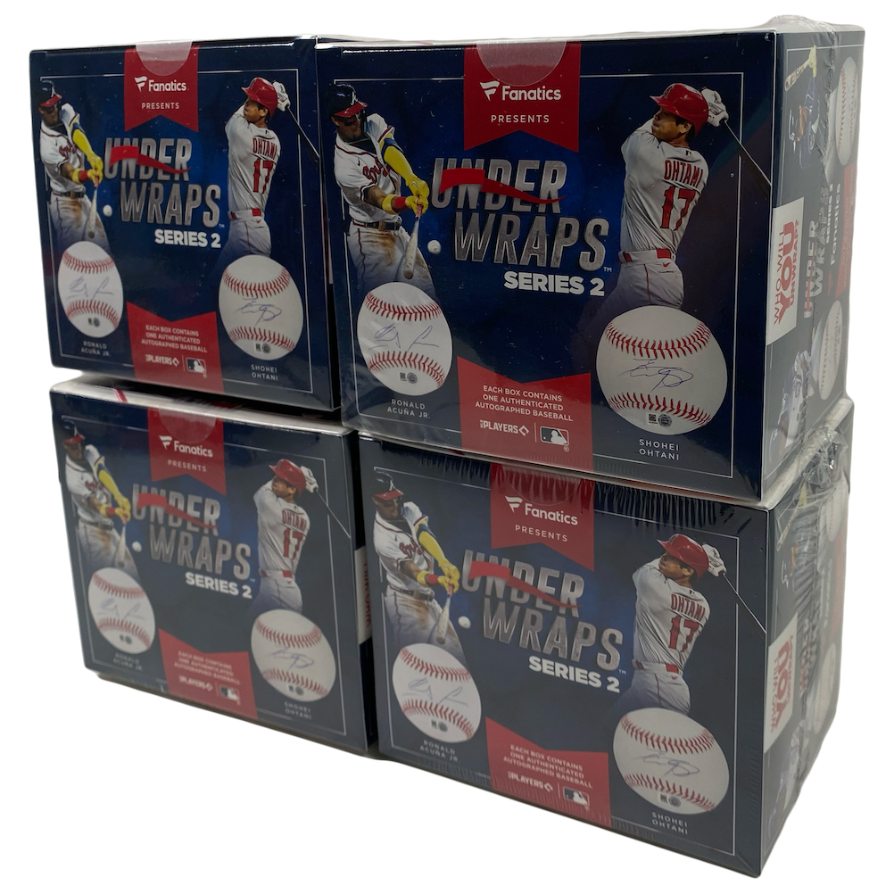4 BOX SET FANATICS UNDER WRAPS MLB Mystery Baseball TROUT, JUDGE, OHTANI, HARPER