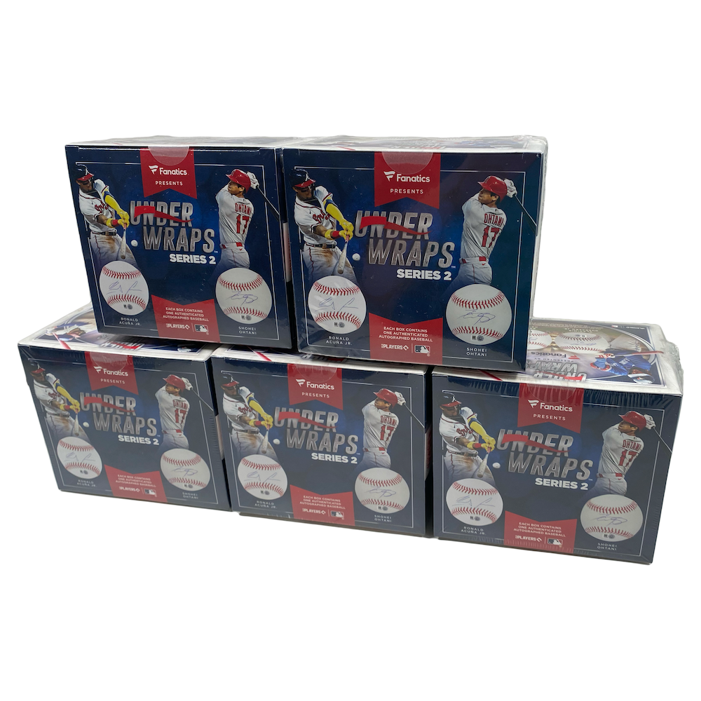 5 BOX SET FANATICS UNDER WRAPS MLB Mystery Baseball TROUT, JUDGE, OHTANI, HARPER