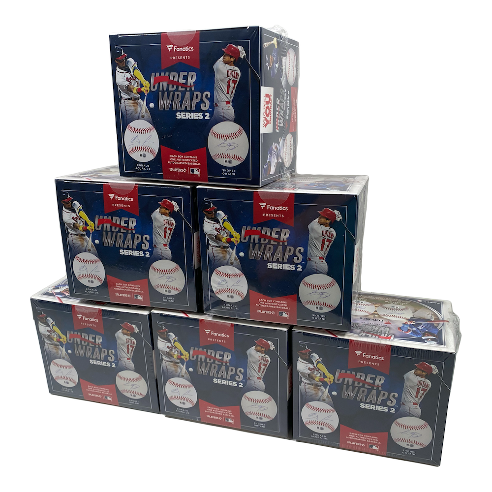 6 BOX SET FANATICS UNDER WRAPS MLB Mystery Baseball TROUT, JUDGE, OHTANI, HARPER