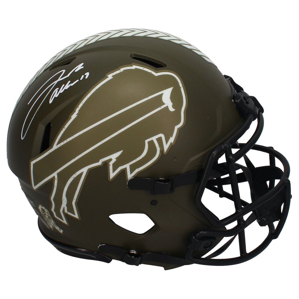Josh Allen Autographed Buffalo Bills STS Authentic Speed Helmet Beckett