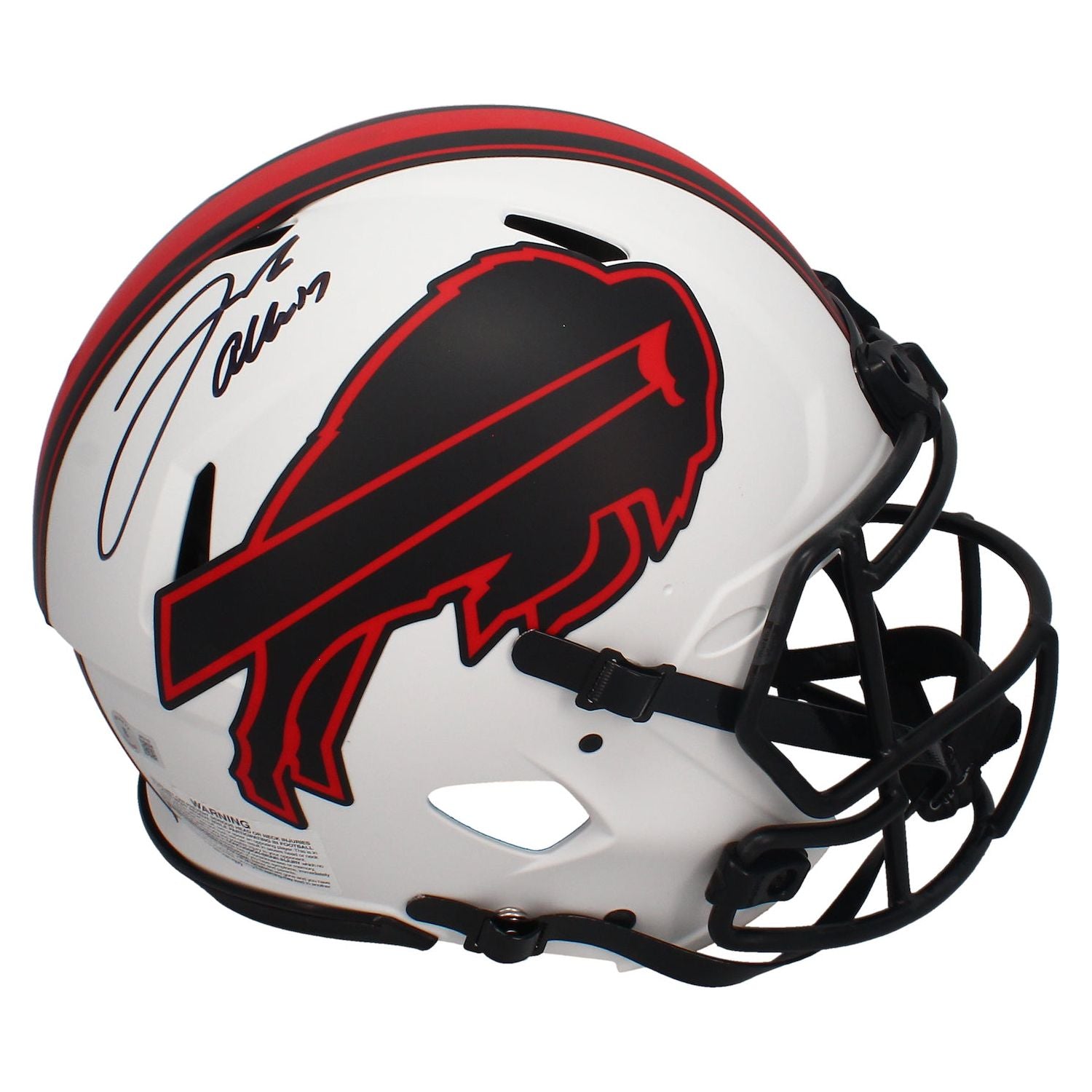 Josh Allen Autographed (Black Ink) Bills Lunar Eclipse Authentic Helmet Beckett