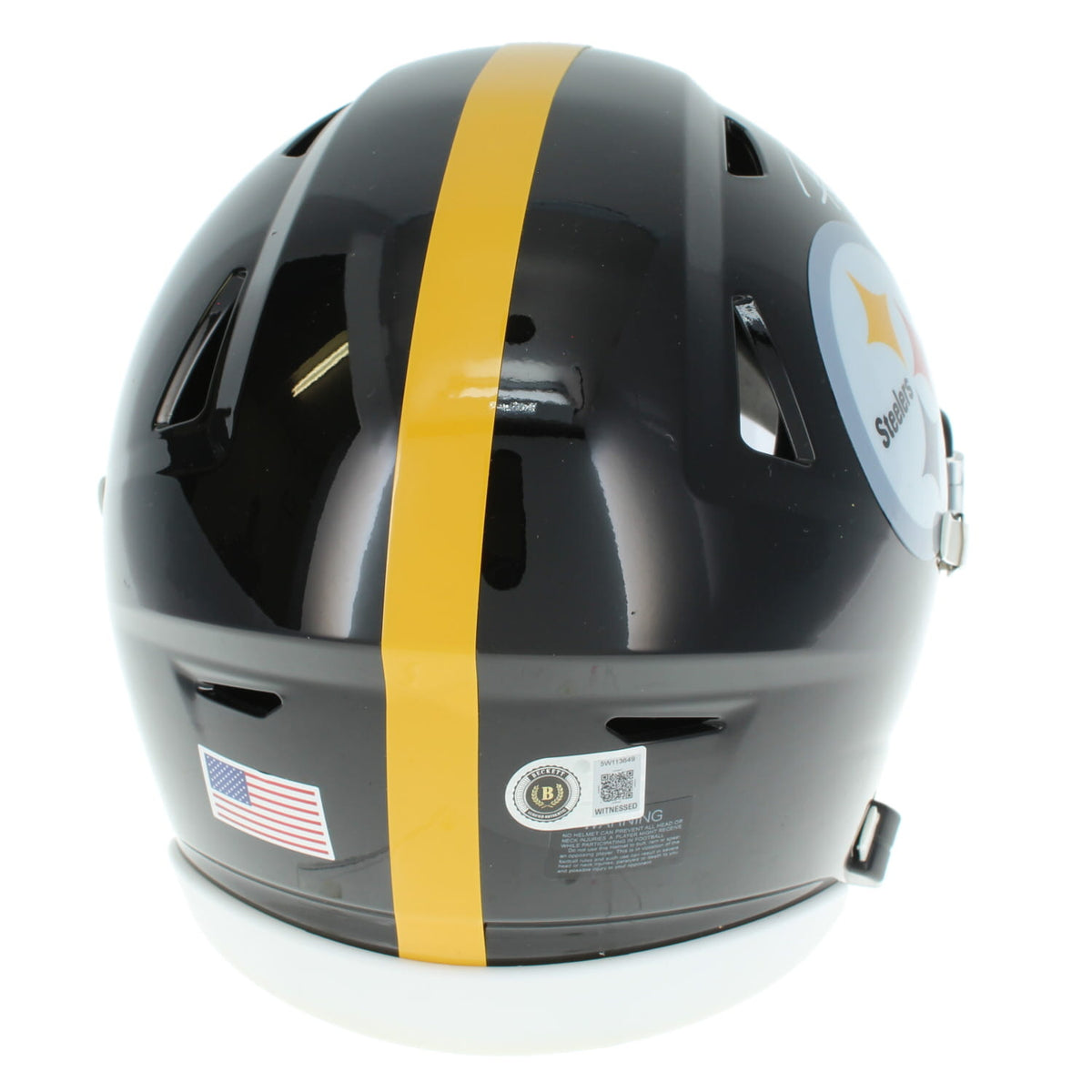 Rod Woodson Autographed Pittsburgh Steelers Speedflex Midi Helmet Beckett