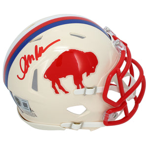 Andre Reed Autographed Buffalo Bills RETRO Speed Mini Helmet Beckett Witnessed