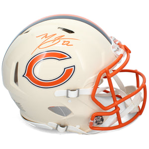 Matt Forte Autographed Chicago Bears RETRO Speed Authentic Helmet Beckett