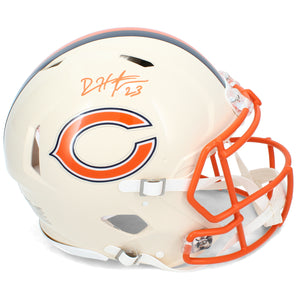 Devin Hester Autographed Chicago Bears 1936 Tribute Speed Authentic Helmet Beckett