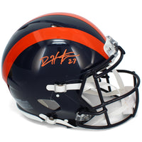 Devin Hester Autographed Chicago Bears Navy 1936 Tribute Speed Authentic Helmet Beckett
