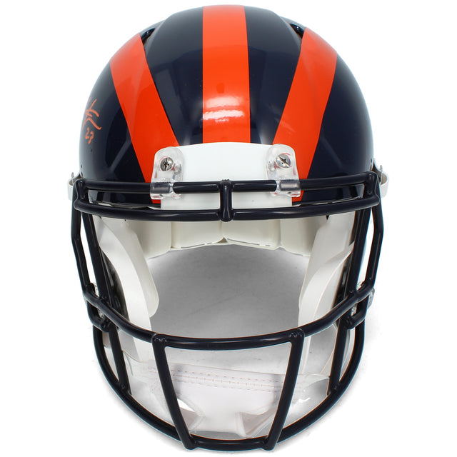 Devin Hester Autographed Chicago Bears Navy 1936 Tribute Speed Authentic Helmet Beckett