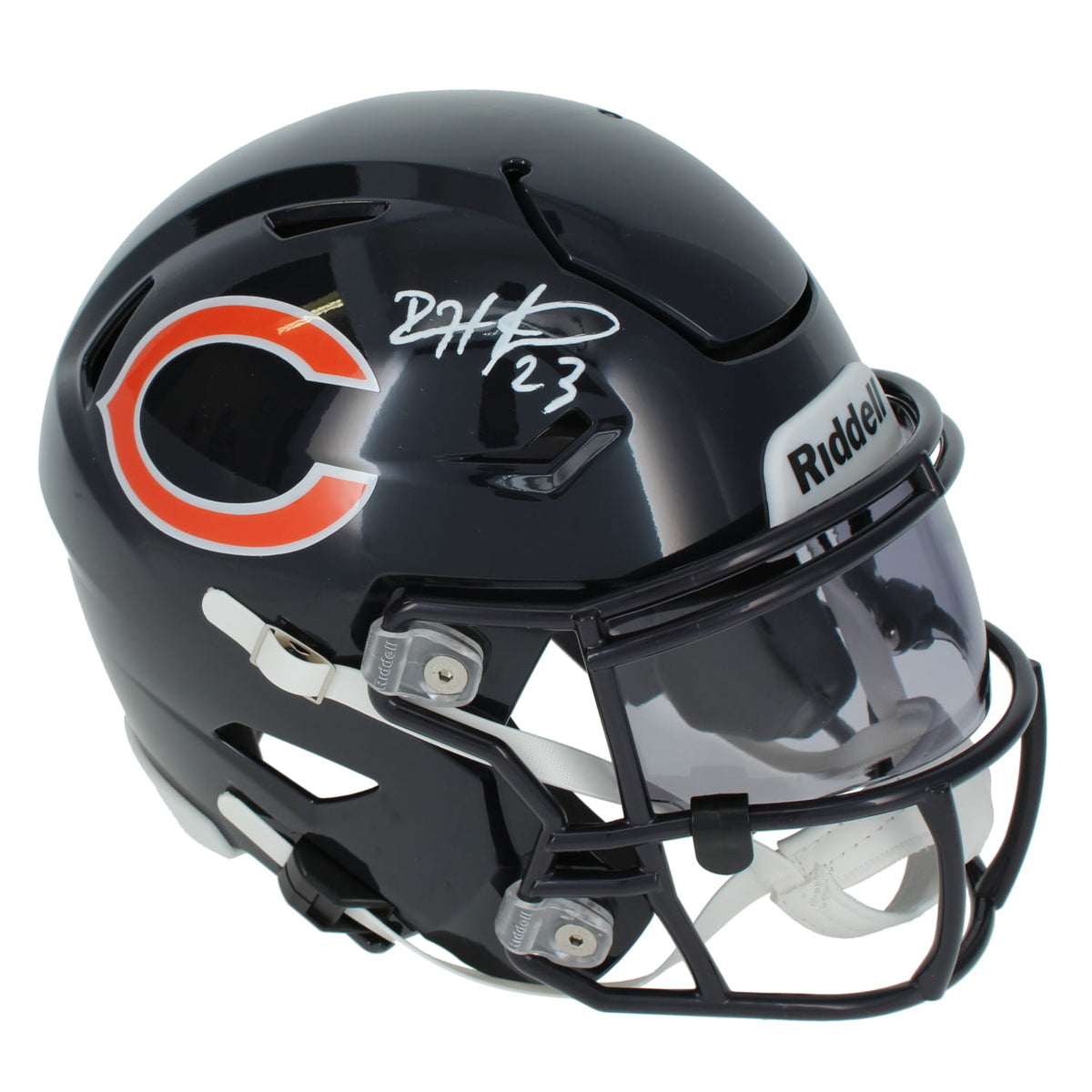 Devin Hester Autographed Chicago Bears Speedflex MIDI Helmet Beckett Witnessed