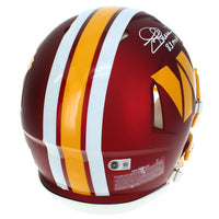 Joe Theismann Autographed/Inscribed "83 MVP" Washington Commanders Maroon 2025 Alternate Speed Authentic Helmet Beckett