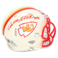 Will Shields Autographed/Inscribed "HOF '15" Kansas City Chiefs RETRO Speed Mini Helmet Beckett
