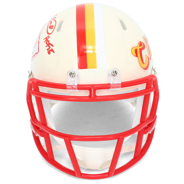 Will Shields Autographed/Inscribed "HOF '15" Kansas City Chiefs RETRO Speed Mini Helmet Beckett