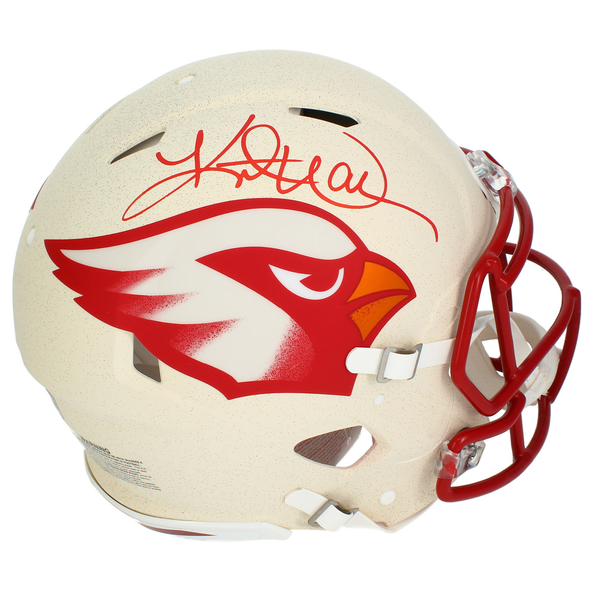 Kurt Warner Autographed Arizona Cardinals 2025 White Rivalries Speed Authentic Helmet Beckett