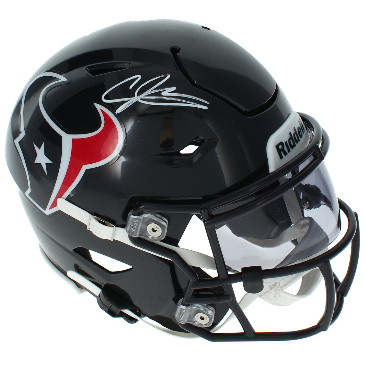 Andre Johnson Autographed Houston Texans SpeedFlex MIDI Helmet Beckett Witnessed