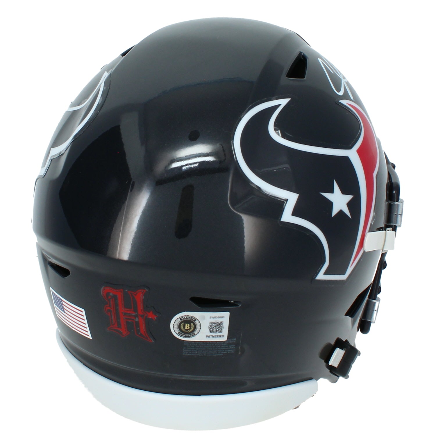 Andre Johnson Autographed Houston Texans SpeedFlex MIDI Helmet Beckett Witnessed