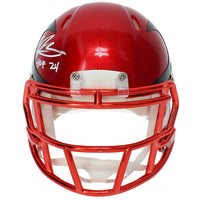Andre Johnson Autographed/Inscribed "HOF 24" Houston Texans Battle Red Alternate Speed Mini Helmet Beckett