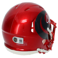 Andre Johnson Autographed/Inscribed "HOF 24" Houston Texans Battle Red Alternate Speed Mini Helmet Beckett
