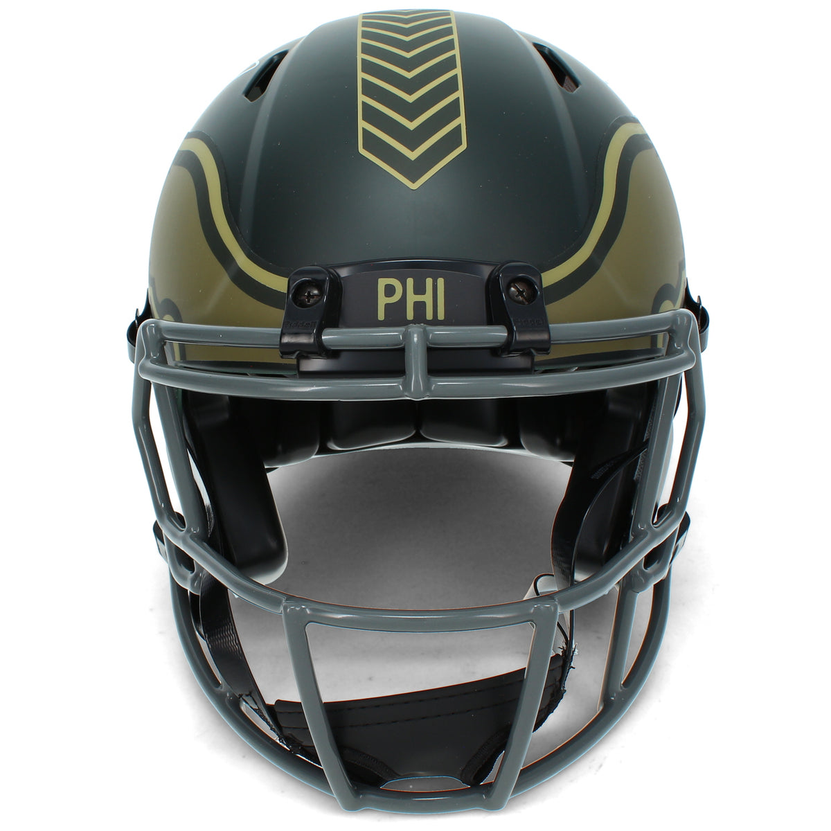 Michael Vick Autographed Philadelphia Eagles 2025 Salute to Service Speed Authentic Helmet Beckett