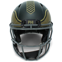 Michael Vick Autographed Philadelphia Eagles 2025 Salute to Service Speed Authentic Helmet Beckett