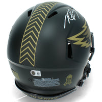Michael Vick Autographed Philadelphia Eagles 2025 Salute to Service Speed Authentic Helmet Beckett