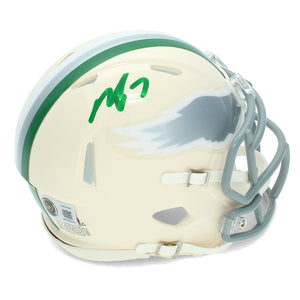 Michael Vick Autographed Philadelphia Eagles RETRO Speed Mini Helmet Beckett