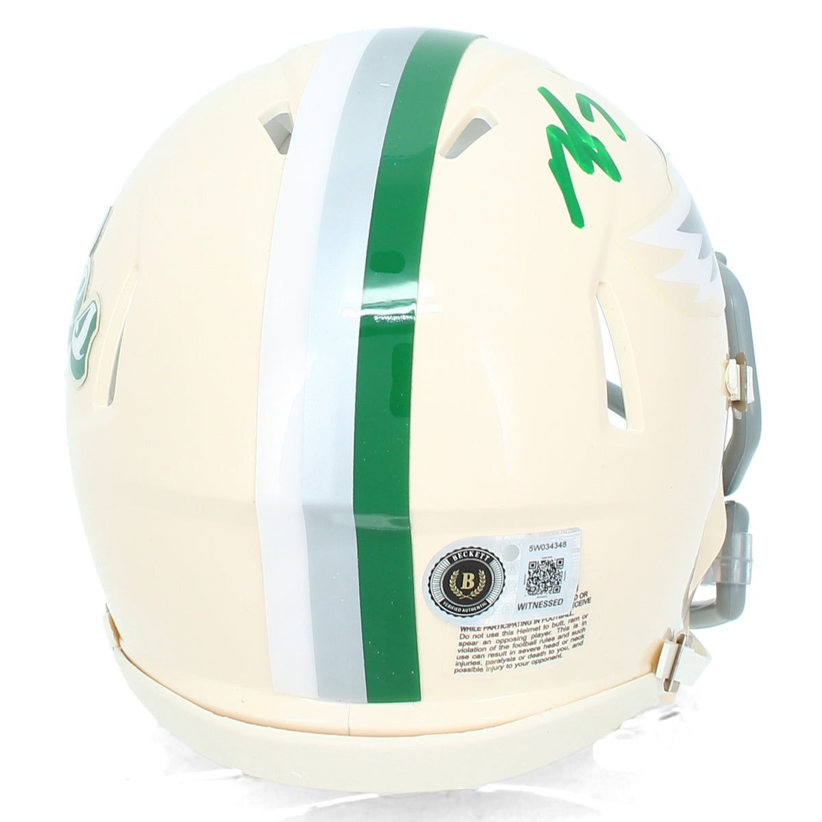 Michael Vick Autographed Philadelphia Eagles RETRO Speed Mini Helmet Beckett