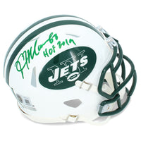 Kevin Mawae Autographed/Inscribed "HOF '19" New York Jets 1998-18 Throwback Speed Mini Helmet Beckett