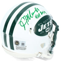 Kevin Mawae Autographed/Inscribed "HOF '19" New York Jets 1998-18 Throwback Speed Mini Helmet Beckett