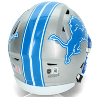 Calvin Johnson Autographed Detroit Lions Midi Speedflex Helmet Beckett Witnessed