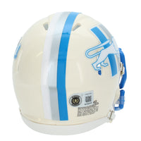 Calvin Johnson Autographed Detroit Lions RETRO Speed Mini Helmet Beckett
