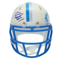 Calvin Johnson Autographed Detroit Lions RETRO Speed Mini Helmet Beckett