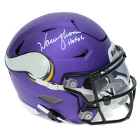 Warren Moon Autographed "HOF '06" Vikings Speedflex Midi Helmet Beckett