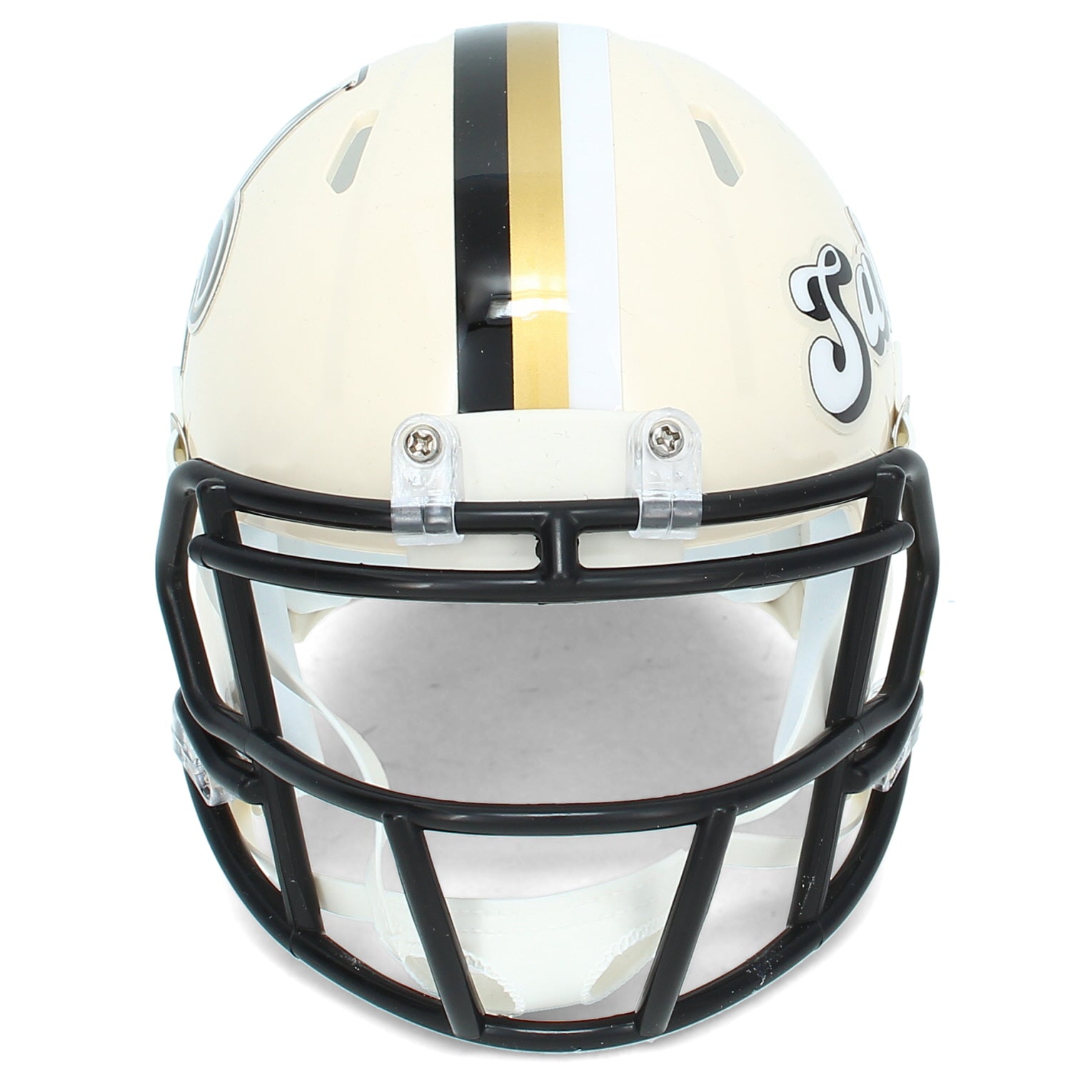 Ricky Williams Autographed New Orleans Saints RETRO Speed Mini Helmet Beckett