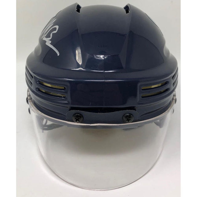 MATT BENIERS Autographed Seattle Kraken Navy Mini Helmet FANATICS