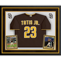 FERNANDO TATIS Jr. Autographed San Diego Padres Framed Nike Away Jersey FANATICS
