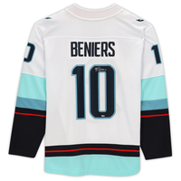 MATT BENIERS Autographed Inaugural Season Patch Seattle Kraken Breakaway Jersey FANATICS