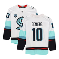 MATT BENIERS Autographed Inaugural Season Patch Seattle Kraken Breakaway Jersey FANATICS