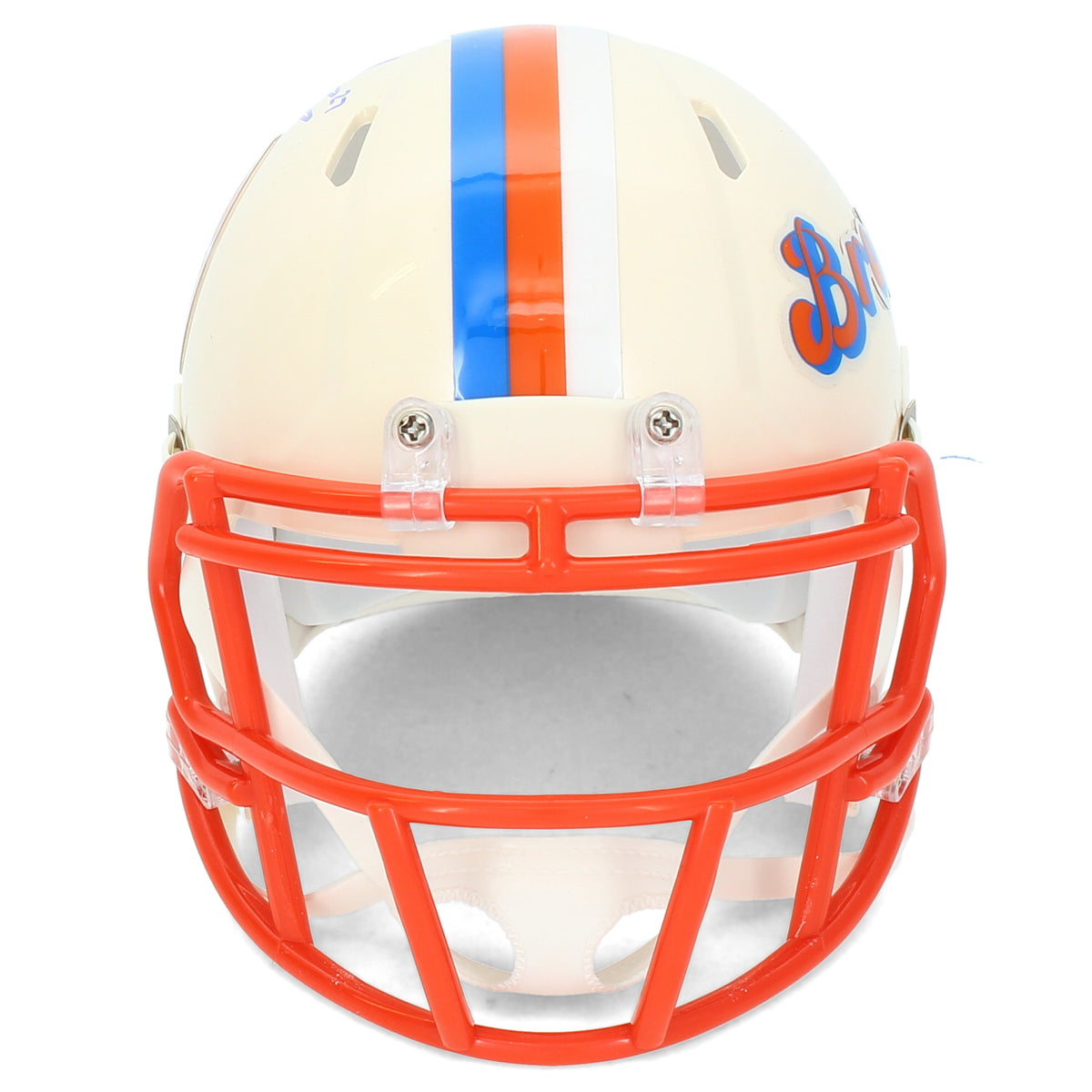 Steve Atwater Autographed Denver Broncos RETRO Speed Mini Helmet Beckett