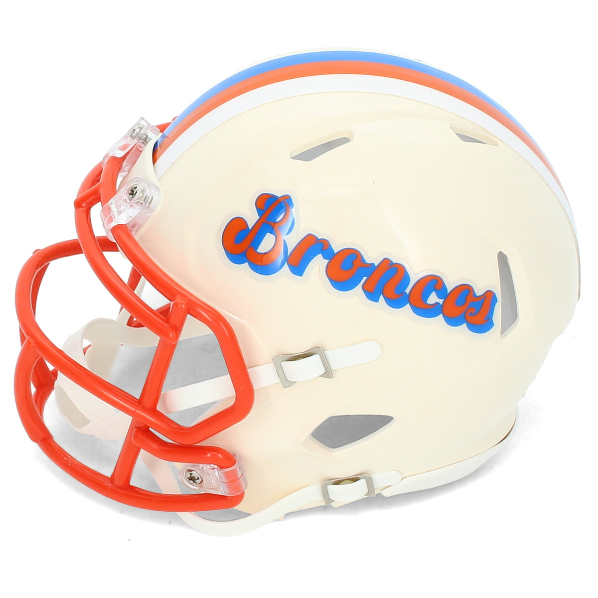 Steve Atwater Autographed Denver Broncos RETRO Speed Mini Helmet Beckett