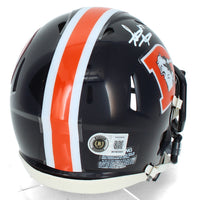Steve Atwater Autographed Denver Broncos 2022 Color Rush Speed Mini Helmet Beckett